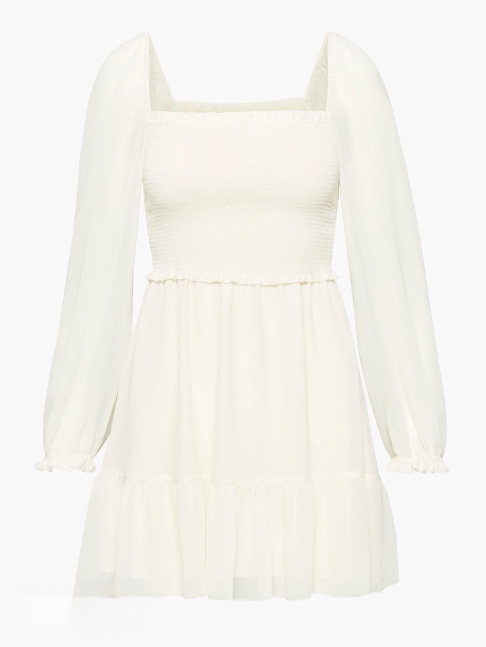 Aritzia Wilfred Tempest Mini Dress XS Light Birch Off-White Bridal Shower Grad